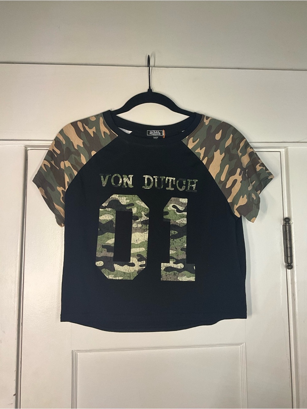 Von Dutch X Dolls Kill Sleeves Camo Tee NWT
